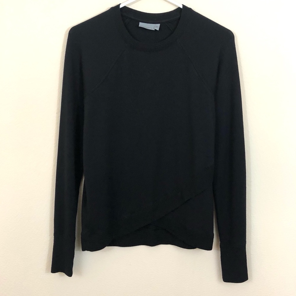 Athleta Black Long-Sleeve Crewneck Sweatshirt - Picture 2 of 6